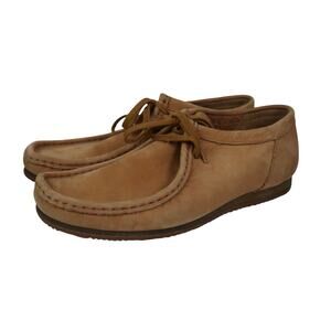 Clarks Shacre II Run Shoes Dark Tan Suede Leather Lace-Up Mens 7.5